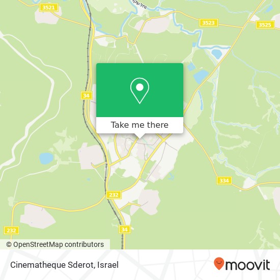 Cinematheque Sderot map