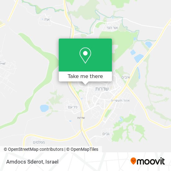 Карта Amdocs Sderot