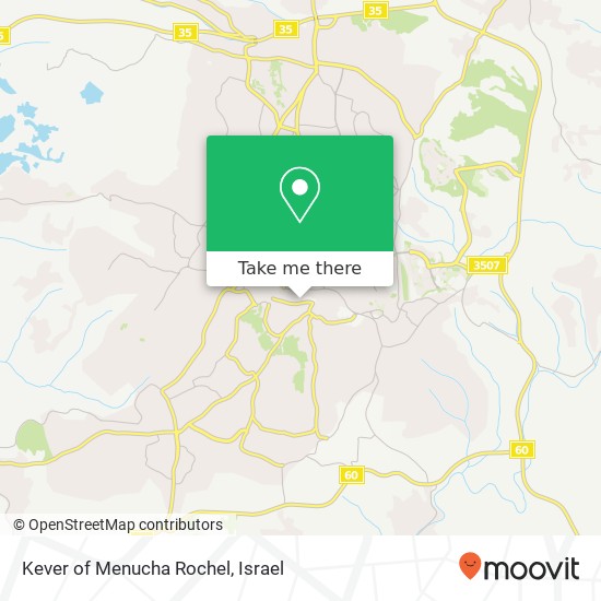 Kever of Menucha Rochel map