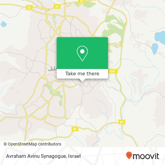 Avraham Avinu Synagogue map