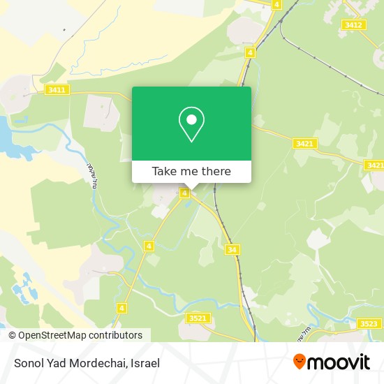 Карта Sonol Yad Mordechai