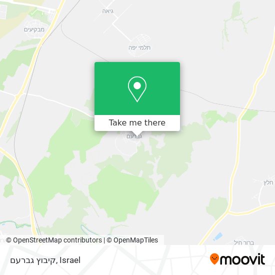 קיבוץ גברעם map