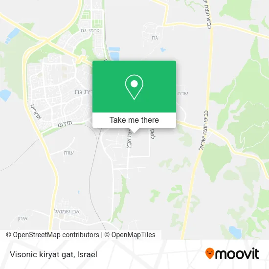 Карта Visonic kiryat gat