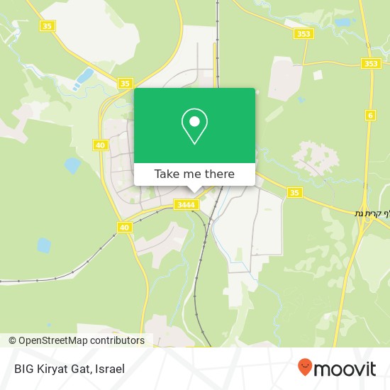 BIG Kiryat Gat map
