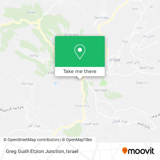 Карта Greg Gush Etzion Junction