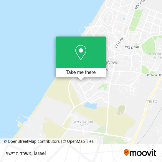 Карта משרד הרישוי