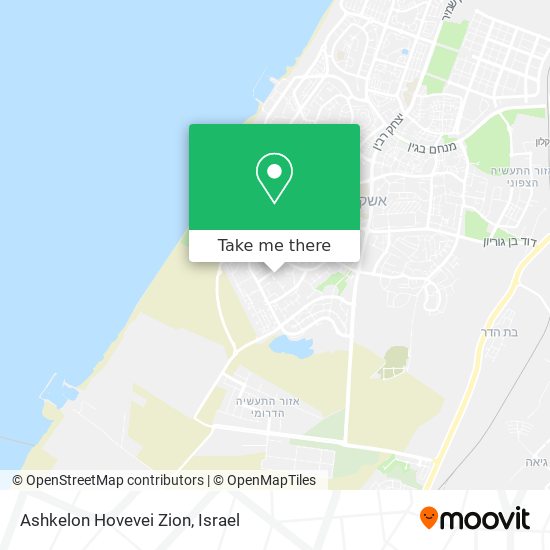 Ashkelon Hovevei Zion map