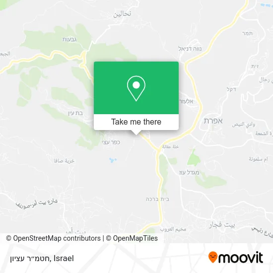 Карта חטמ״ר עציון