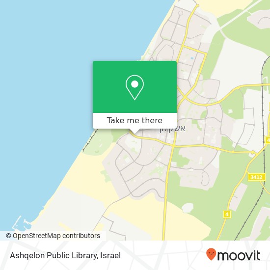 Ashqelon Public Library map