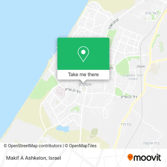 Карта Makif A Ashkelon