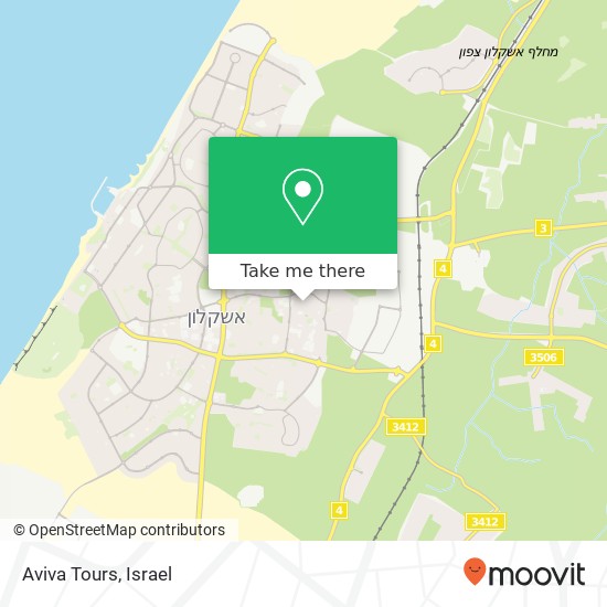 Aviva Tours map