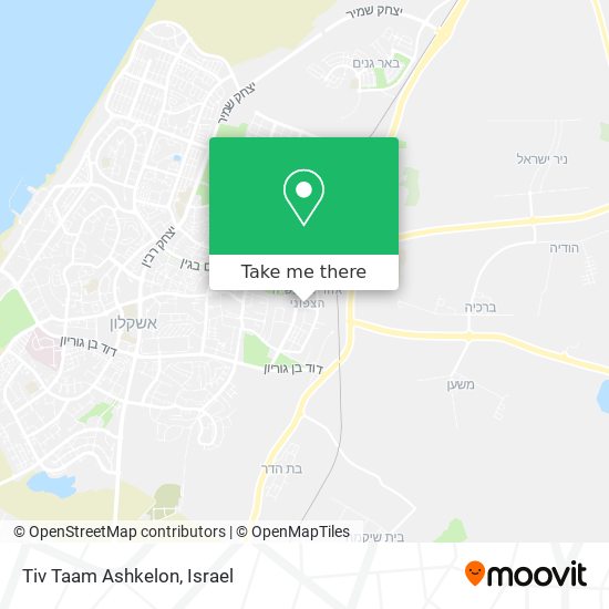 Карта Tiv Taam Ashkelon