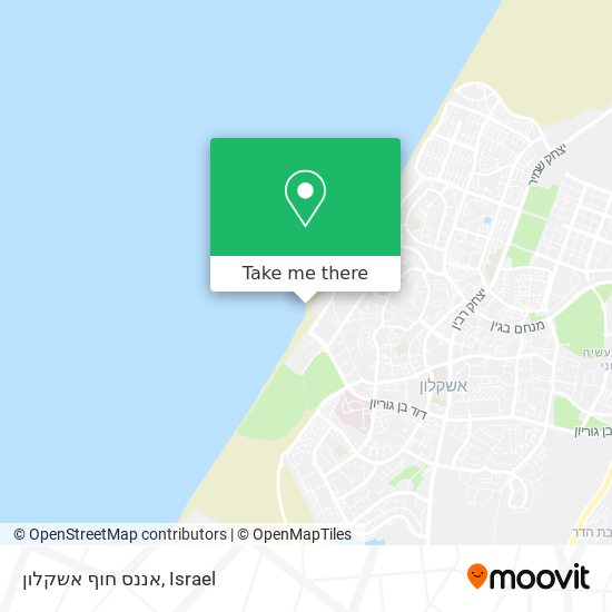 אננס חוף אשקלון map