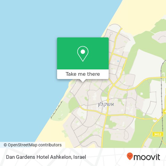 Карта Dan Gardens Hotel Ashkelon