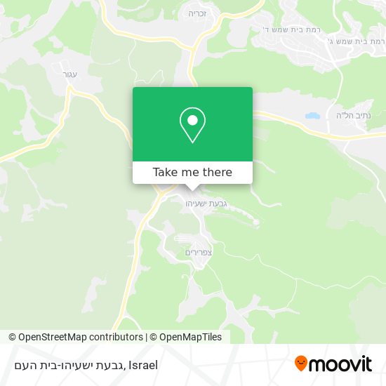 גבעת ישעיהו-בית העם map