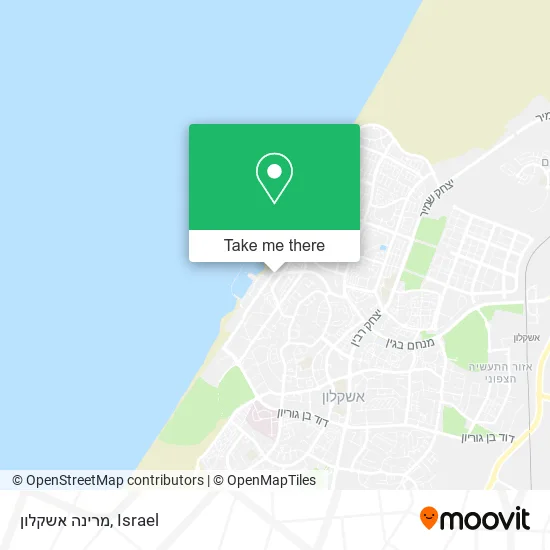 Карта מרינה אשקלון