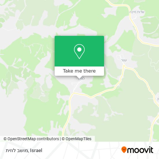 מושב לוזית map