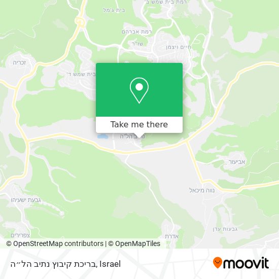 Карта בריכת קיבוץ נתיב הל״ה