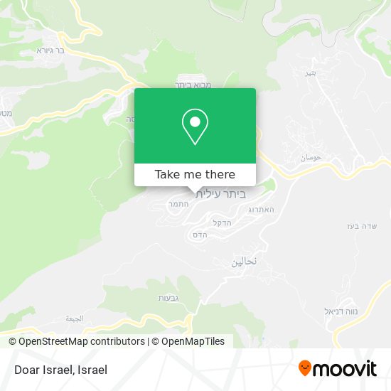 Карта Doar Israel
