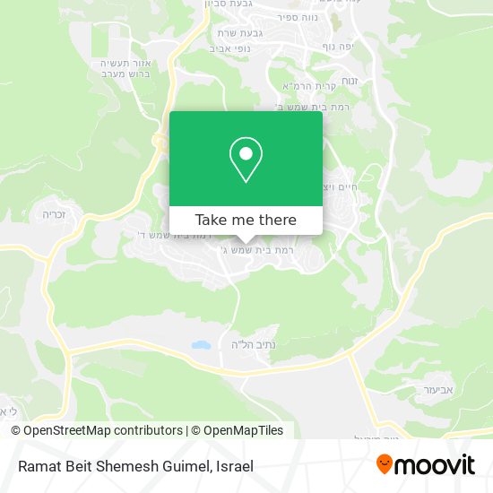 Карта Ramat Beit Shemesh Guimel