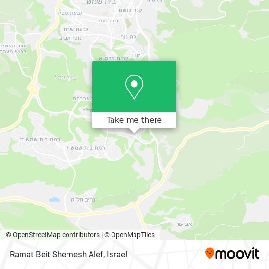 Ramat Beit Shemesh Alef map