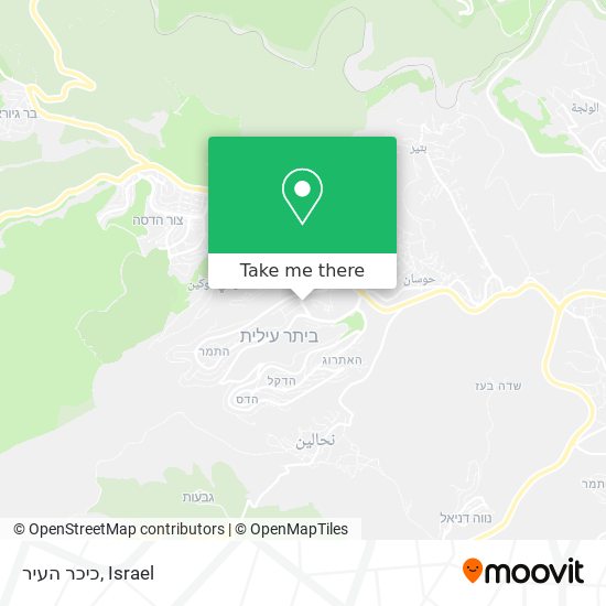 כיכר העיר map