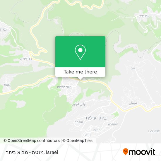 מנטה - מבוא ביתר map