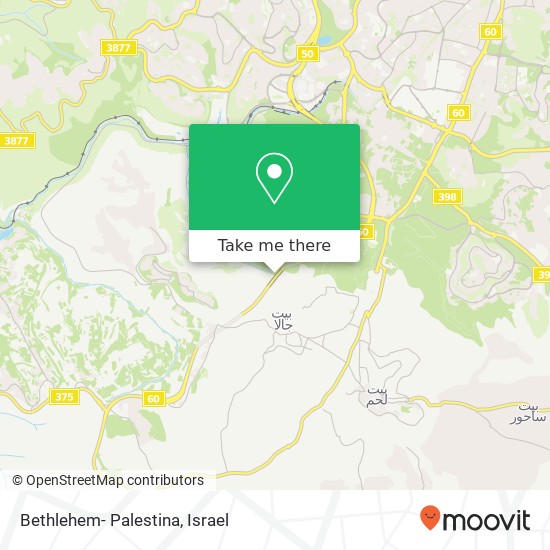 Карта Bethlehem- Palestina