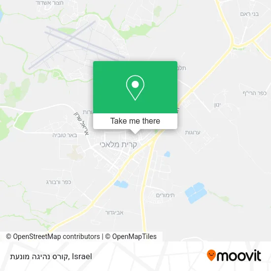 Карта קורס נהיגה מונעת