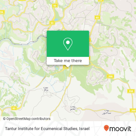 Tantur Institute for Ecumenical Studies map