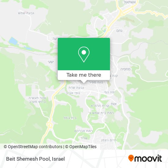 Beit Shemesh Pool map