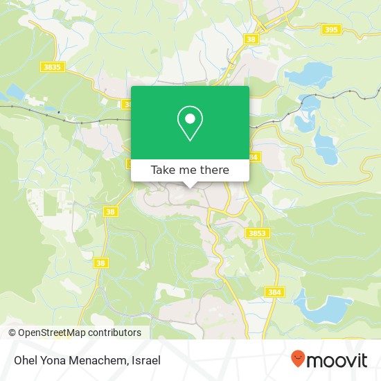 Карта Ohel Yona Menachem