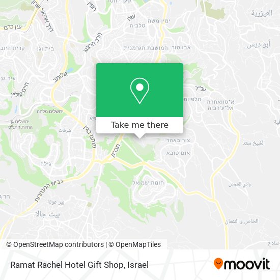 Карта Ramat Rachel Hotel Gift Shop