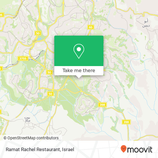 Ramat Rachel Restaurant map