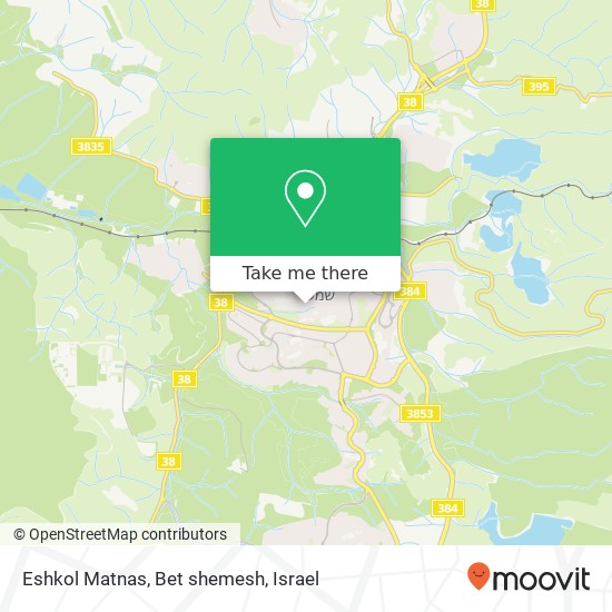 Карта Eshkol Matnas, Bet shemesh