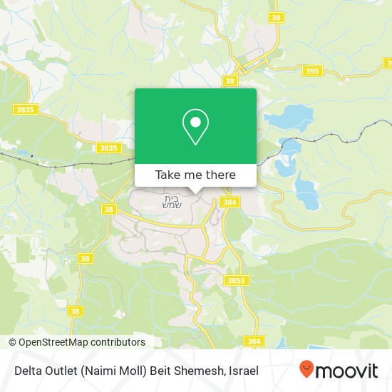 Delta Outlet (Naimi Moll) Beit Shemesh map