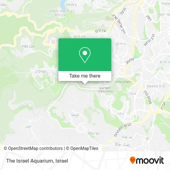 Карта The Israel Aquarium