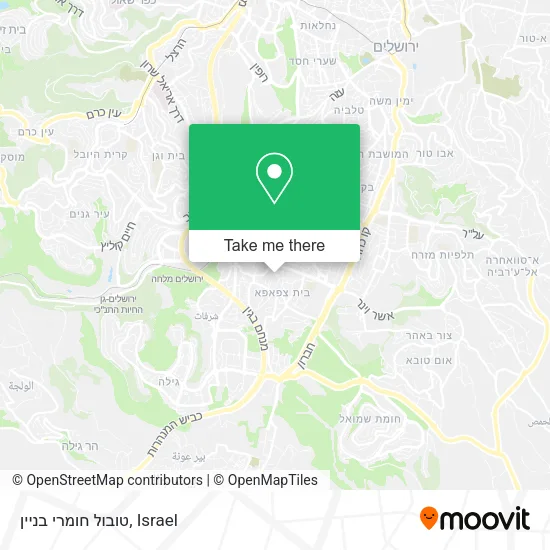 Карта טובול חומרי בניין