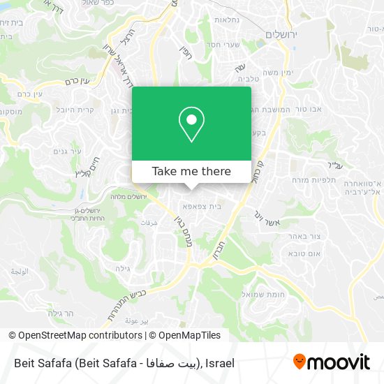 Карта Beit Safafa (Beit Safafa - بيت صفافا)