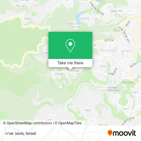 Карта מושב אורה