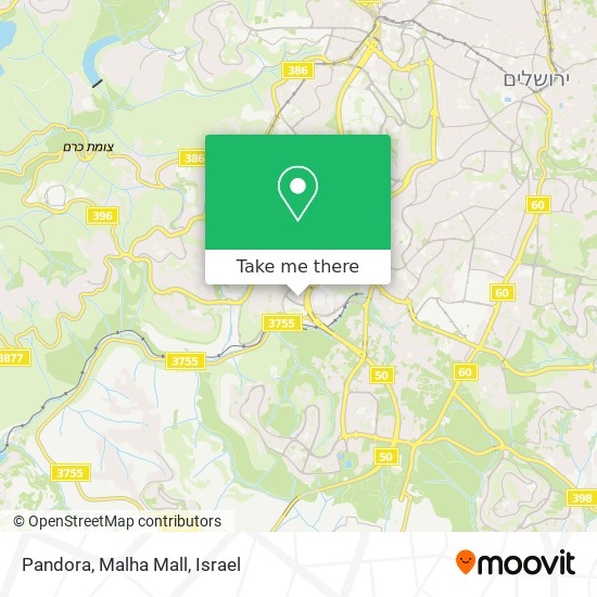 Карта Pandora, Malha Mall