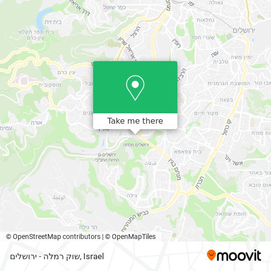שוק רמלה - ירושלים map