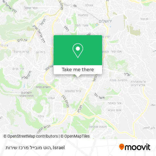 הוט מובייל מרכז שירות map