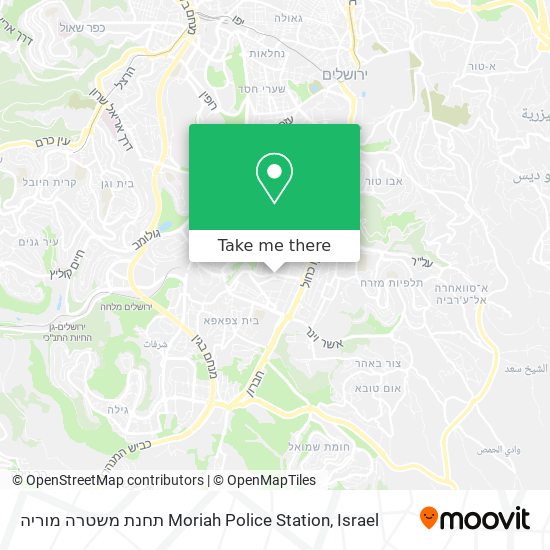 Карта תחנת משטרה  מוריה Moriah Police Station
