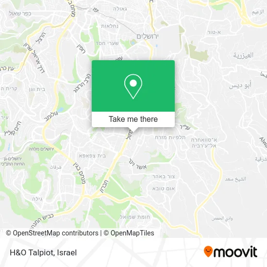 Карта H&O Talpiot