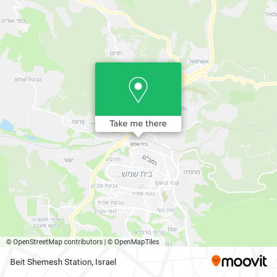 Beit Shemesh Station map