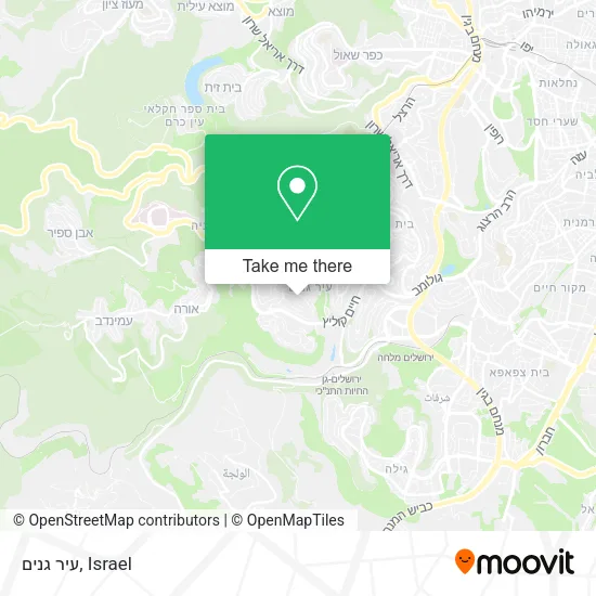 Карта עיר גנים