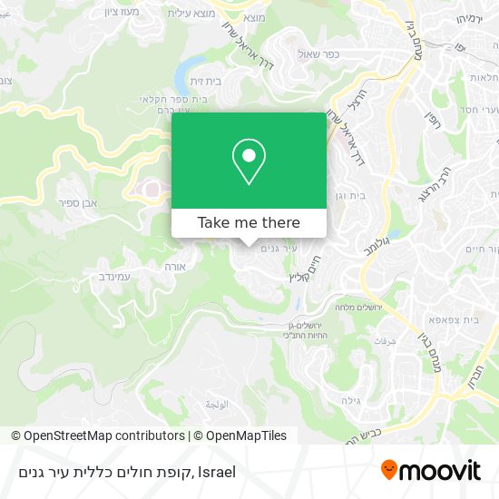 קופת חולים כללית עיר גנים map