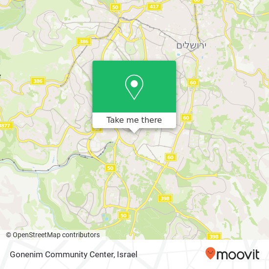 Gonenim Community Center map