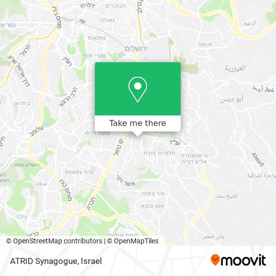 ATRID Synagogue map